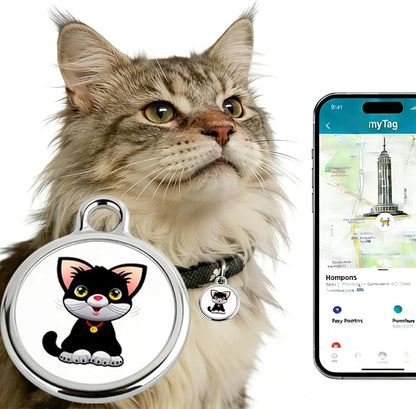 GPS Pet Tracker with Apple Find My Network, Android Compatibility, Real-Time by LFNOONE