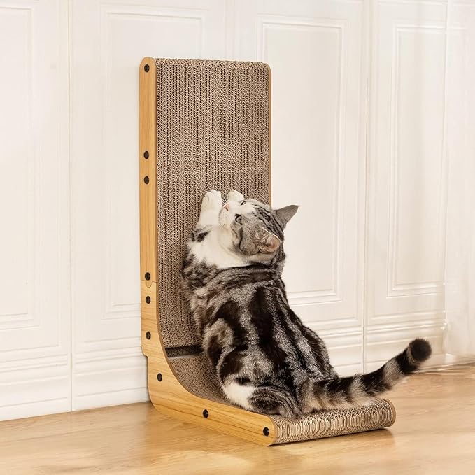 Poils bebe L Shape Cat Scratcher, 26.8 Inch Cat Scratchers - Image 6