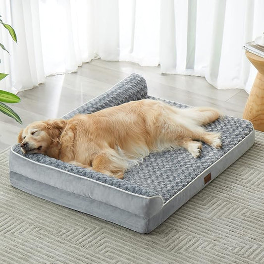 BFPETHOME Orthopedic Dog Bed for Large Dogs-Big Waterproof Sofa Dog Bed by BFPETHOME