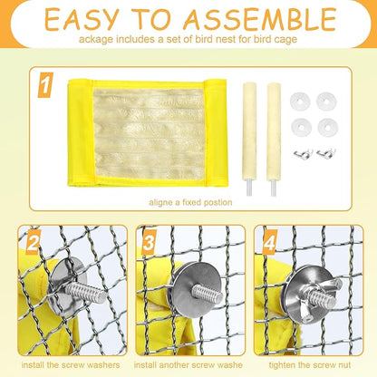 Winter Warm Bird Nest Bed, Parrot Hanging Nest, Cage Hammock, Snuggle Hut - Image 3