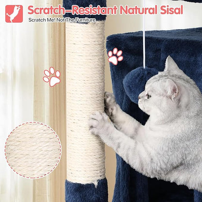 70in Cat Tree Cat Climbing Tower - Image 4