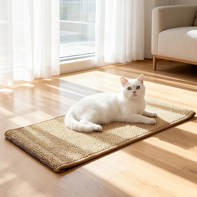 Ordora Large Cat Scratcher Mat: 31.5 X 14 Inch Upgrade Soft Sisal Horizontal by ORDORA