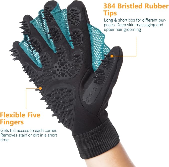 COOLJOB Patented Pet Grooming Gloves - Image 3