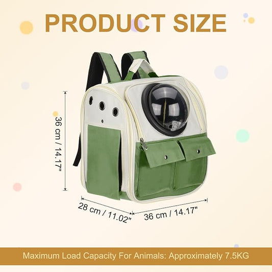 Pet Backpack Carrier, Portable and Ventilated, Oxford Cloth, Dogs Cats and - Image 2