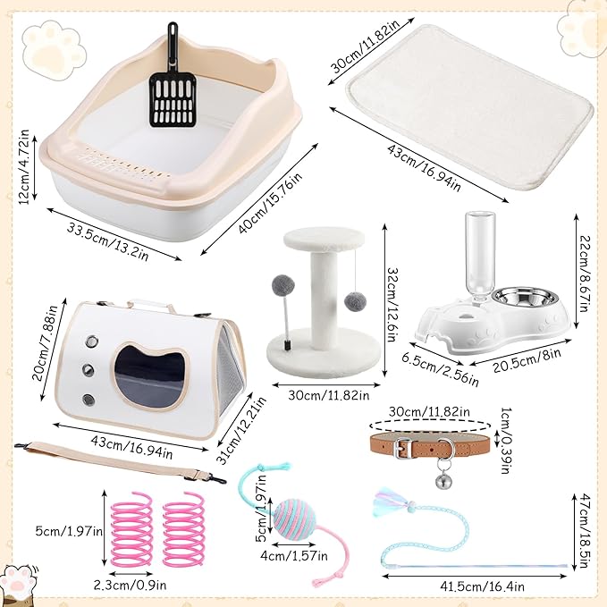 Eccliy Kitten Starter Kit, Pet Toy, Folding Carrier, Climbing Frame, Automatic - Image 3