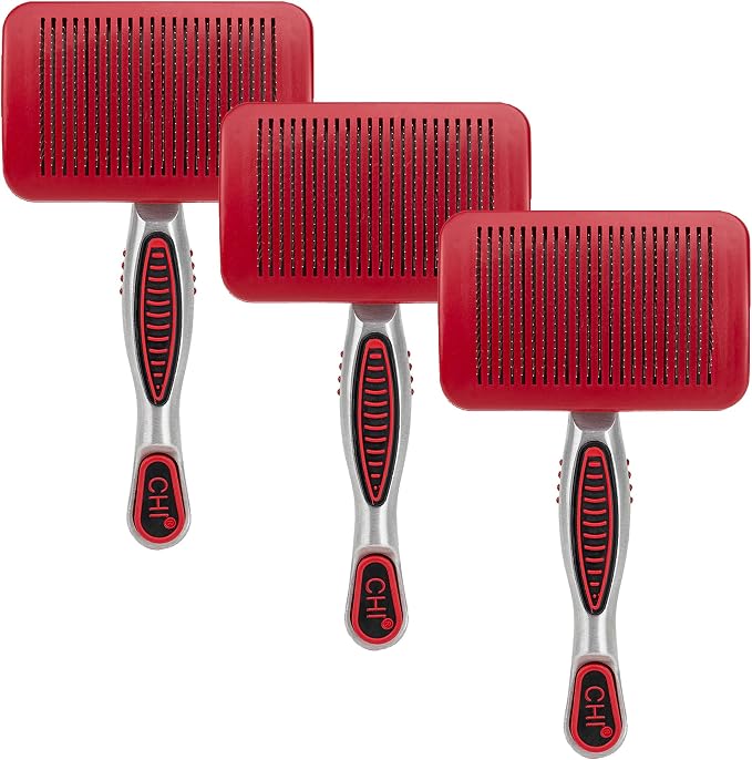 CHI for Dogs Self Cleaning Slicker Brush by FaroukSystemsInc