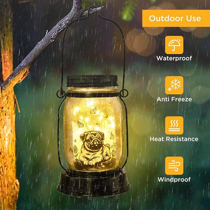 kyoryuger Pug Gifts for Women/Men Pug Solar Lanterns Dog Mom Birthday Dog - Image 6