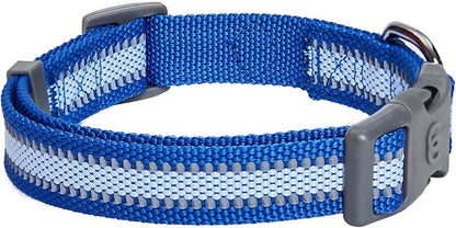 Blueberry Pet Large Dog Collar in Reflective Navy Blue | Adjustable Classic - Image 2