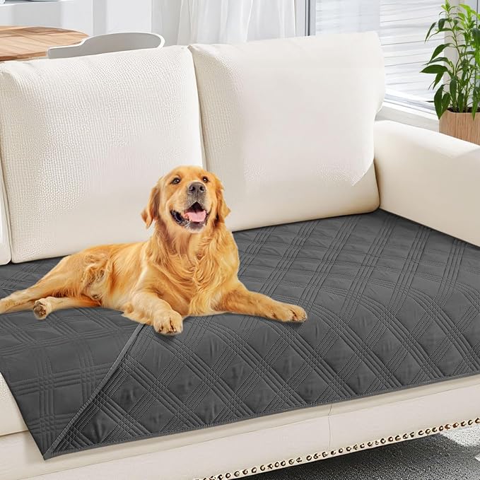 hyha Waterproof Dog Blanket, Reversible Pet Bed Blanket, Soft Sofa Couch Cover by hyha