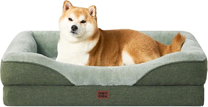 EHEYCIGA Orthopedic Dog Bed for Large Sized Dog, Waterproof Liner & Washable by EHEYCIGA