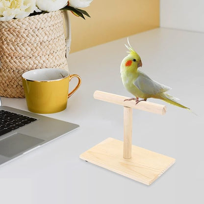Bird Perch Stand, Bird Training Portable Tabletop Platform, Parrot Bird Cage - Image 5