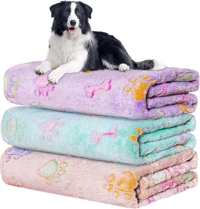 Rezutan Dog Blankets Throw 3 Pack by Rezutan
