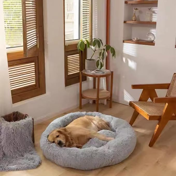 Nisrada Dog Bed for Small Medium Large Dogs, 30 inch Calming Dogs Bed, - Image 6