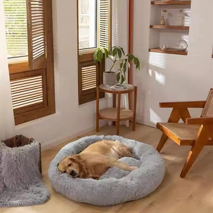 Nisrada Dog Bed for Medium Large Dogs, 36 inch Calming Dogs Bed, Washable-Round - Image 5