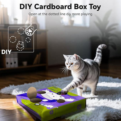 ORSDA Cat Toys for Indoor Cats, Interactive Activated Moving Ball in 7 Holes Mat - Image 7