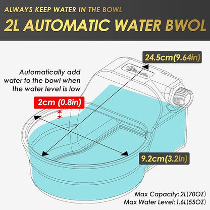 Automatic Dog Water Bowl Dispenser Patented 70OZ Water Dispenser - Image 2