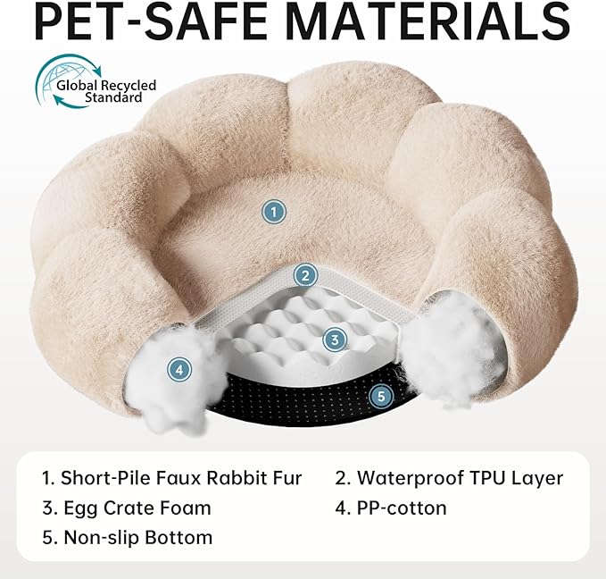 OhGeni 31 inches Calming Donut Orthopedic Dog & Cat Bed - Image 6
