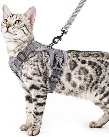Cat Harness and Leash Set Escape Proof Tactical Extra Large Kitten Harness by pangdi