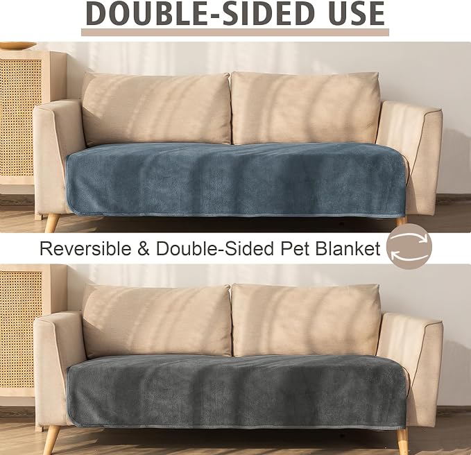 Ameritex Pet Bed Blanket Reversible 100% Waterproof Velvet Super Soft - Image 5