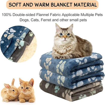 Rezutan Dog Blankets for Medium Pet, 3 Pack Blanket Fuzzy Cat Blankets Washable - Image 8