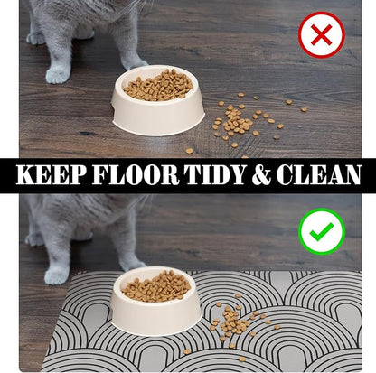 Dog Food Mats for Floors Absorbent, Pet Cat Food Mat - Image 5