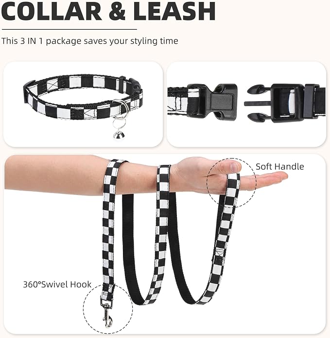 PUPTECK Adjustable Dog Harness Collar and Leash Set Step in No Pull Pet Harness - Image 3