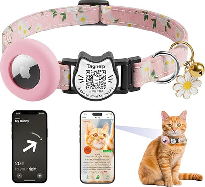 Cute Floral Breakaway Cat Collar by Taghelp