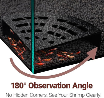 Shrimp Cave 2-Pack – Space-Saving Fan-Shaped Aquarium Cave Decor - Image 3