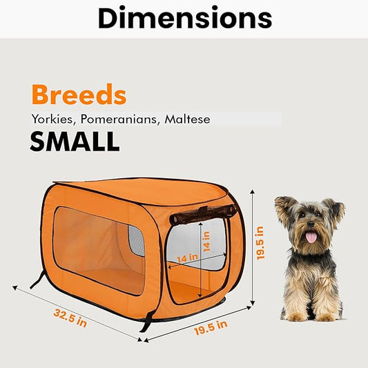 Beatrice Home Fashions Portable, Collapsible, Pop Up Kennel Travel Cat and Dog - Image 2