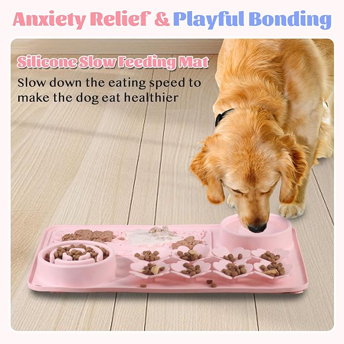 Silicone Lick Mat for Dogs & Cats – Slow Feeder Dog Bowl, Non-Slip Licking Mat - Image 6