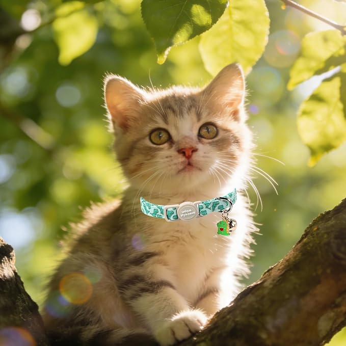 Unique Style Paws Baseball Kitten Collars, Cute Blue Cats Collar - Image 5