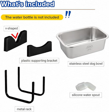 PEDAY Automatic Dog Waterer for Large & X-Large Dogs, Human Grade 18/8 - Image 2