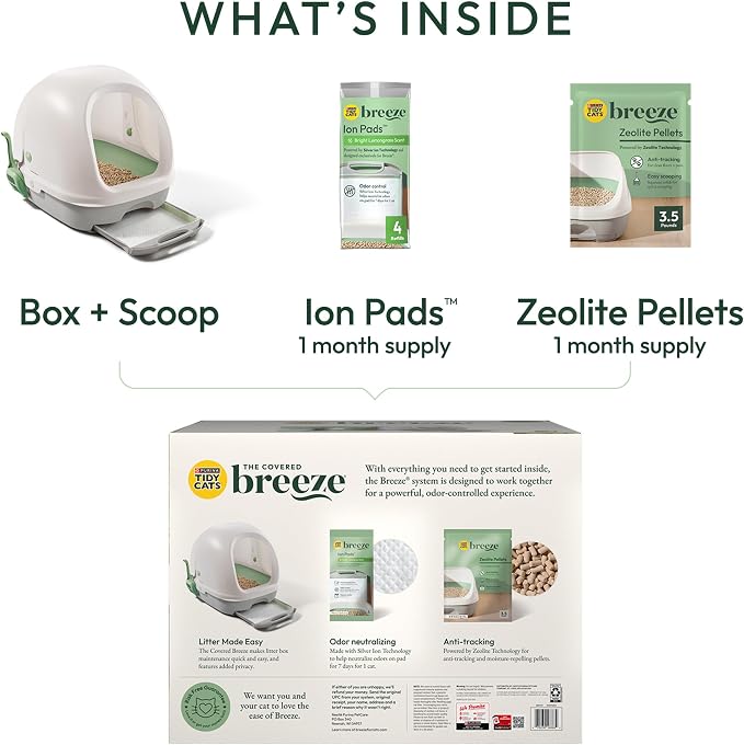 Purina Tidy Cats Breeze Covered Cat Litter Box System Kit - Image 9
