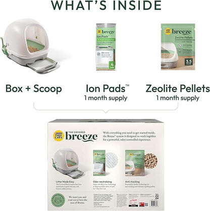 Purina Tidy Cats Breeze Covered Cat Litter Box System Kit - Image 9