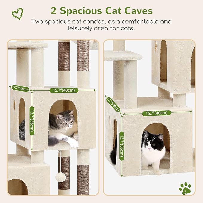Globlazer Cat Tower for Indoor Cats, Heavy Duty Cat Trees for Large Cats Adult - Image 3
