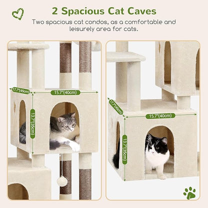 Globlazer Cat Tower for Indoor Cats, Heavy Duty Cat Trees for Large Cats Adult - Image 3