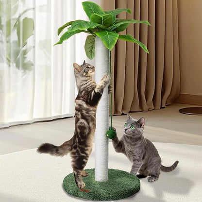 Meowoou Cat Scratching Post 33 Inch Tall Cat Scratcher by Meowoou