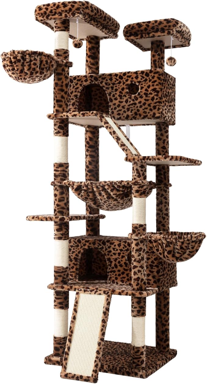 SHA CERLIN 81in Multi-Level Tall Cat Tree Tower - Image 9
