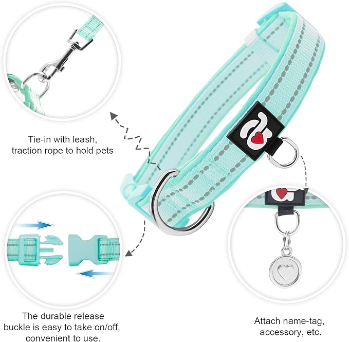 azuza Reflective Dog Collar - Image 3