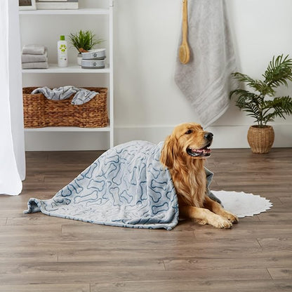 Bone Dry Embossed Bone Print Pet Blanket - Image 6
