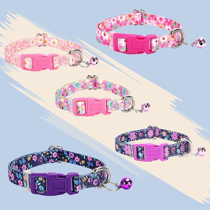 Nylon Dog Collar with Bell for Small Dogs, Adjustable Puppies, Kittens & Small - Image 5