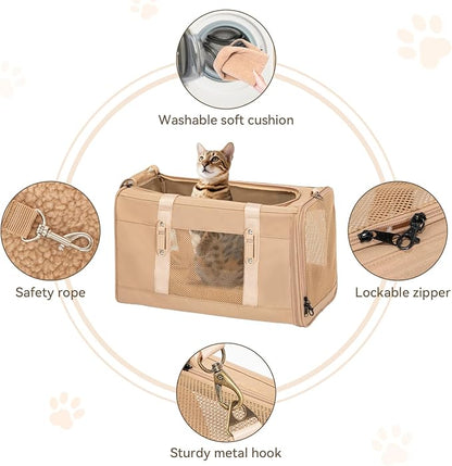 Petsfit 19x12x12 Pet Carrier for Large Cats, Soft-Sided Small Dog Travel Carrier - Image 6