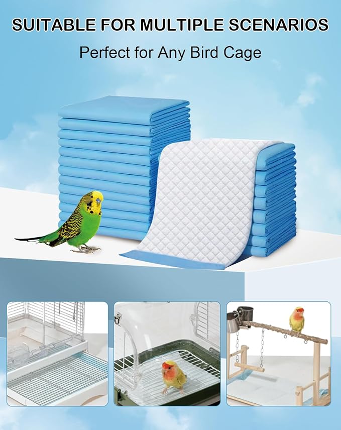 Disposable Bird Cage Liner Birds Cage Liners Super Absorbent Birdcage Liners - Image 6