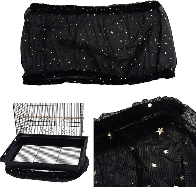 QBLEEV Extra Large 29.5" Mesh Bird Seed Catcher, Bird Cage Guard Cover - Image 5