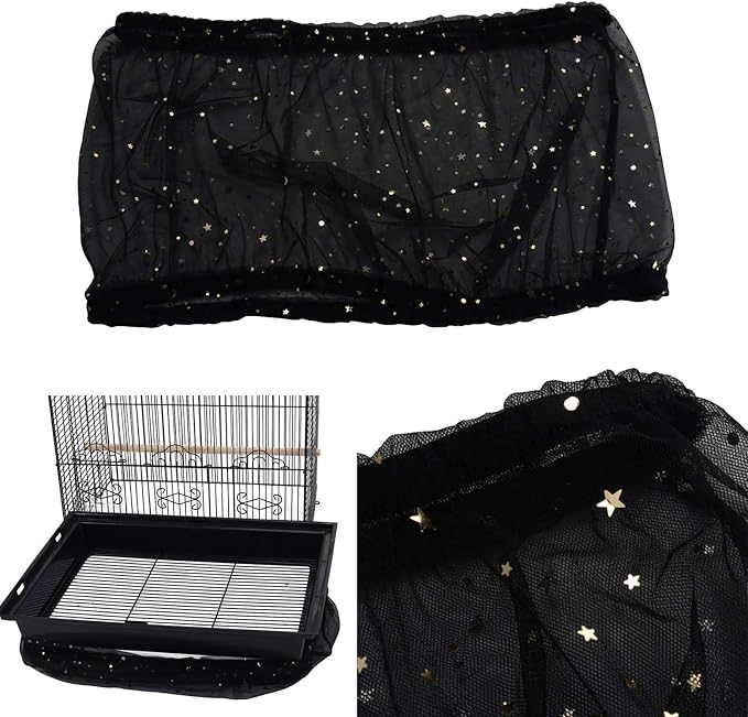 QBLEEV Extra Large 29.5" Mesh Bird Seed Catcher, Bird Cage Guard Cover - Image 5