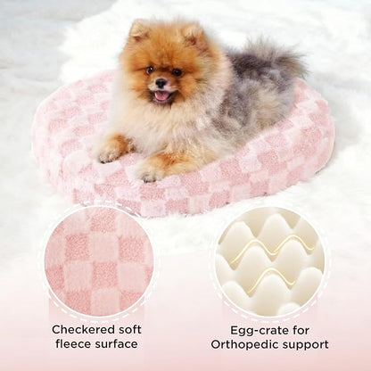 Joydeco Cloud Dog Bed for Small Dogs & Cats, Washable Pet Bed - Image 3