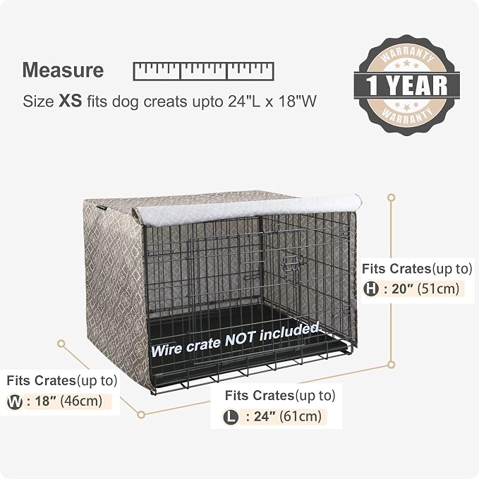 Explore Land Pattern Dog Crate Cover - Image 2