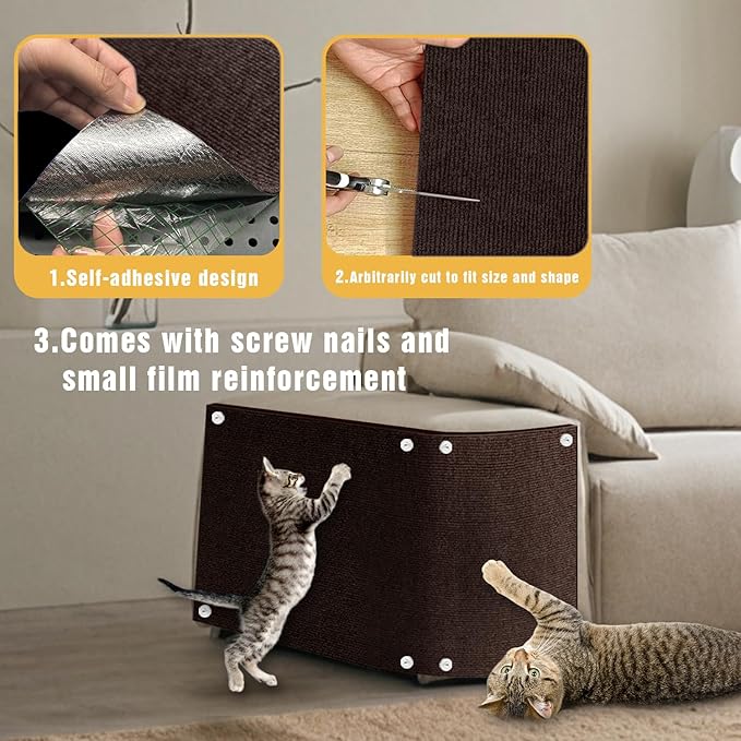 Cat Scratch Mat, Couch Protector from Cats Claw, Cat Scratch Furniture - Image 3