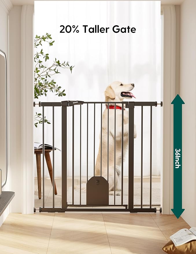 Babelio 36" Tall Auto Close Baby Gate - Image 3