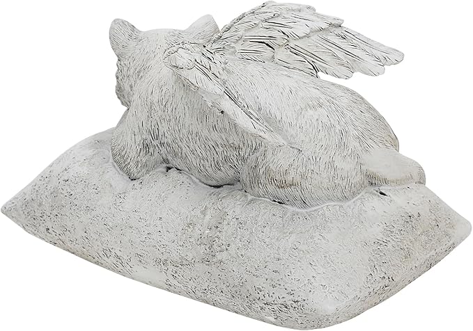 Holiberty Cat Angel Figurine Memorial Pet Stone Statue - Image 7